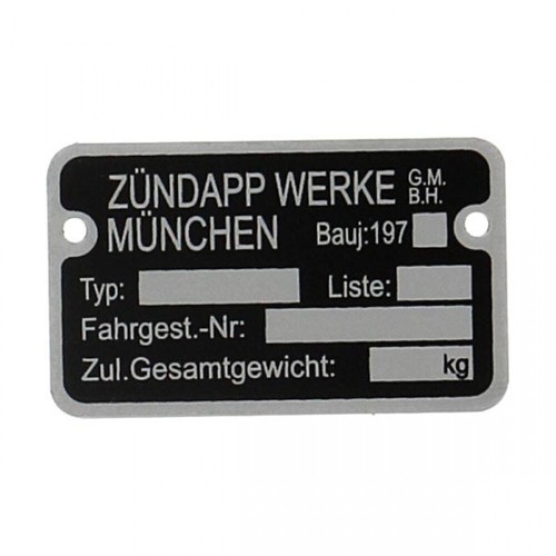 Rahmenschild 197 für - rahmenschild,